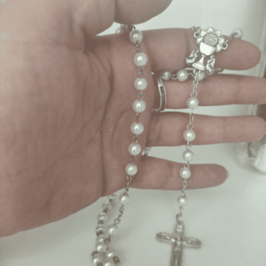 Rosario perlas para Novia o Mantilla